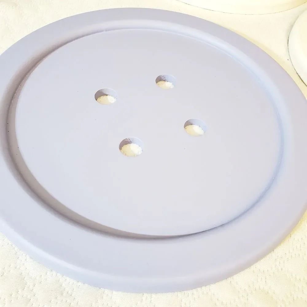 Blue Button Wall Decor - Picture 2 of 7